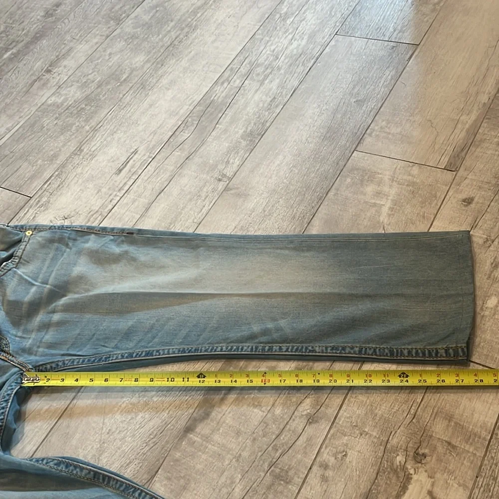 TRUE‎ RELIGION Ricky Flap Relaxed Straight Fit Jeans Size 38